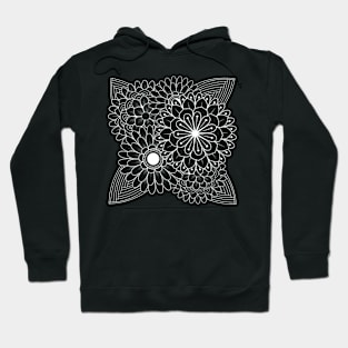 Minimalist Flowers-Mandala Flower Hoodie